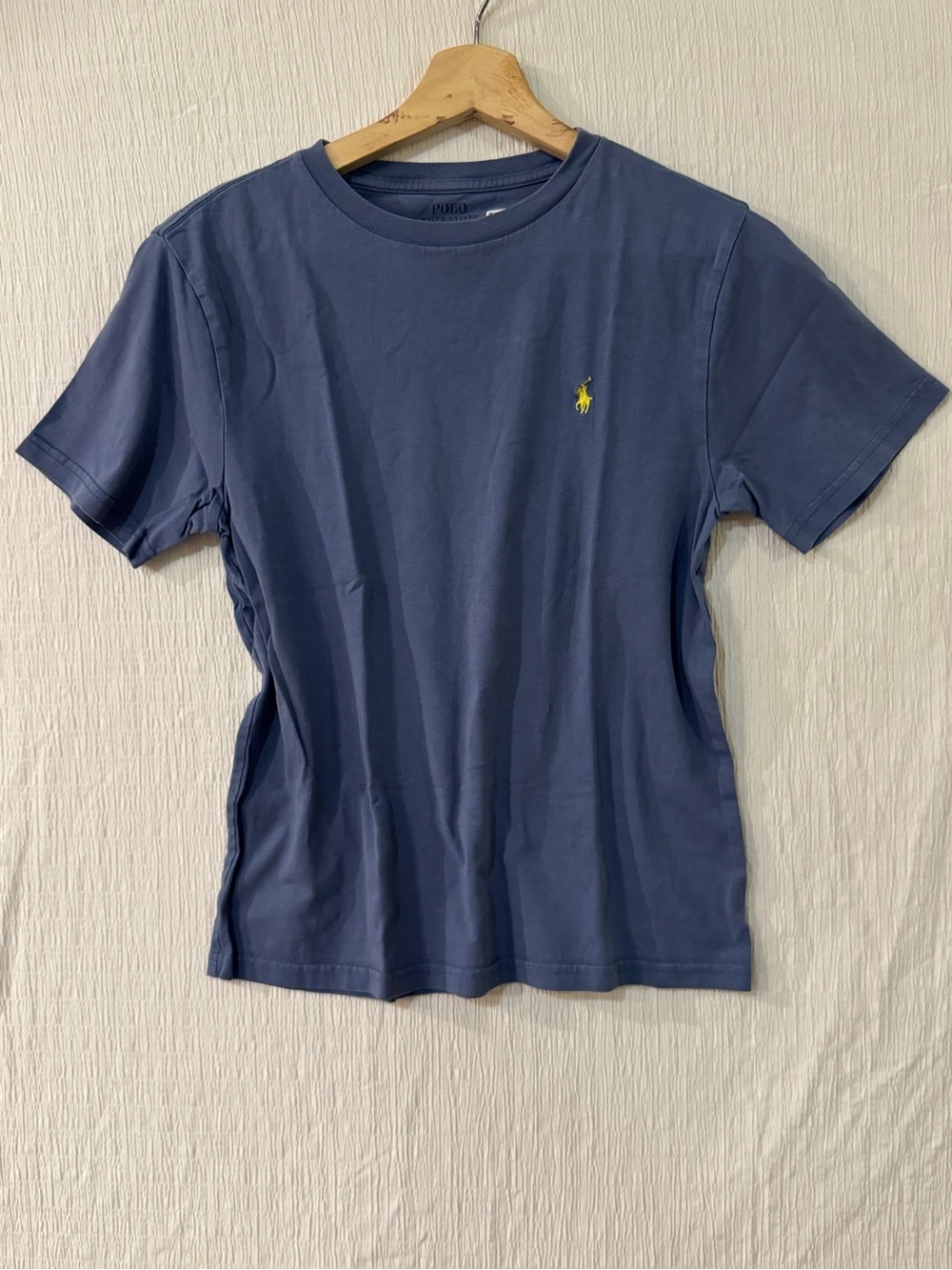 Polo by Ralph Lauren Kids Short-Sleeve Crew Tee - Navy with Yellow Logo